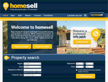 Tablet Screenshot of homesell.co.nz